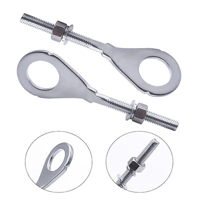 DSkoiph 2 Pack Chain Adjuster Tensioner Motorcycle Metal Chain Axle