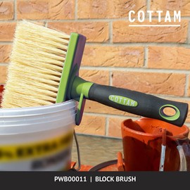 COTTAM Fence Shed Decking Masonry Block Slurry Paste Wallpaper Brush | 5 Inch | General Purpose Large Paint Brush