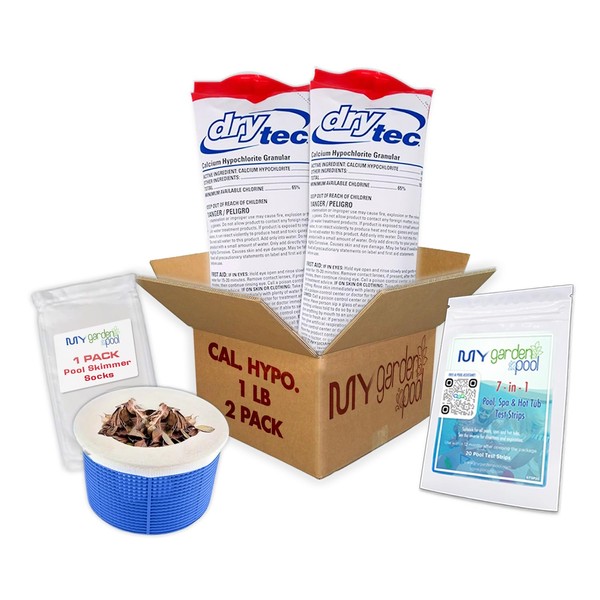 Drytec Calcium Hypochlorite Pool Shock 1 lb. 68% Bag, Complete