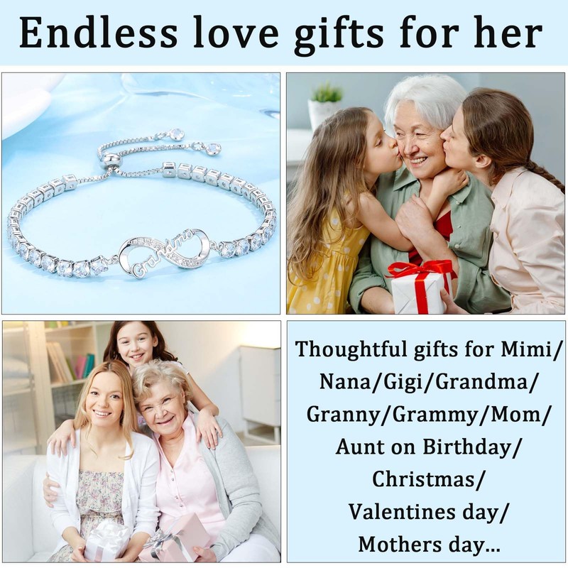 EYQV Grandma Gifts from Granddaughter, Grandma Bracelet for Women
