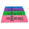 Huge 6.75" 'for Big Mistakes.' Colorful Rubber Pencil Erasers. Rectangular