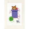 Vervaco Counted Point Kit, White, 10.5 x 15 cm