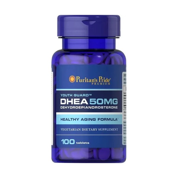 Puritans Pride Youth Guard DHEA para Mujeres y Hombres 50mg,
