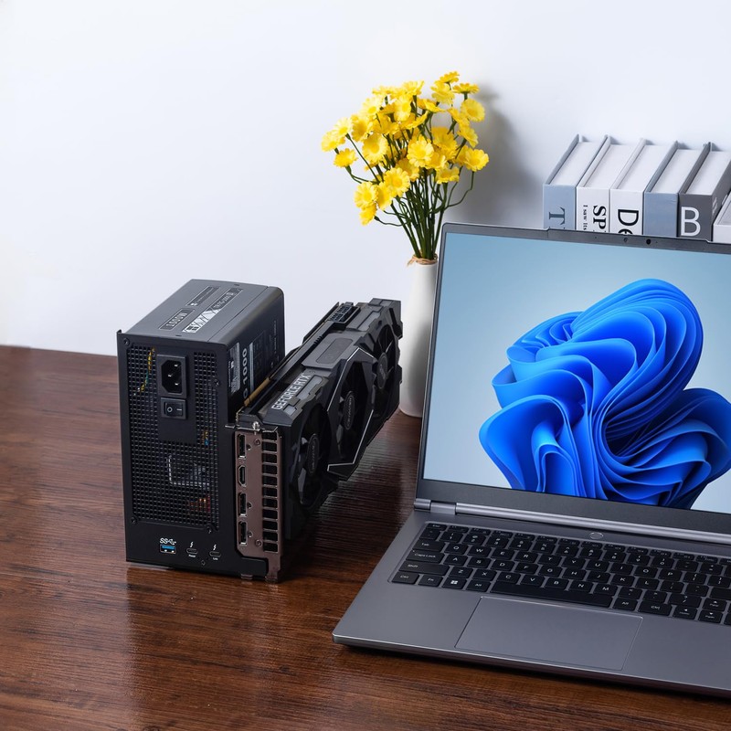 ANQUORA ANQ-L336 Mini eGPU Enclosure 40Gbps Thunderbolt3/4 USB4 for Laptop