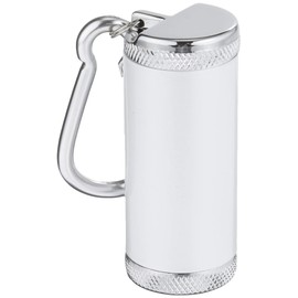 Admiral Sangyo 81590012 Portable Ashtray Cylinder 5 with Carabiner, White