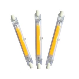 10W R7S LED Bulb (3 Pack) 100W Halogen Equivalent 118mm J-Type Base Cool White 6000K Double Ended Flood Light 360 Beam Angle Landscape Lights 110-140V