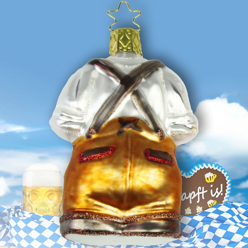 Inge Glas Christmas Tree Decoration Lederhosen Wiesn Gaudi