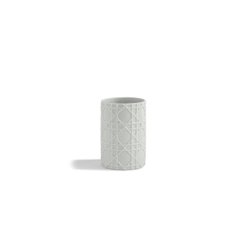 Kassatex ARN-T Rattan Tumbler, White