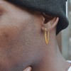 ChainsPro Chain Earrings, Men's, Silver, Ball Earrings, Women's, Round Ball,