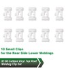 VRracing 28PCS Vinyl Top Roof Molding Trim Retaining Mounting Clip