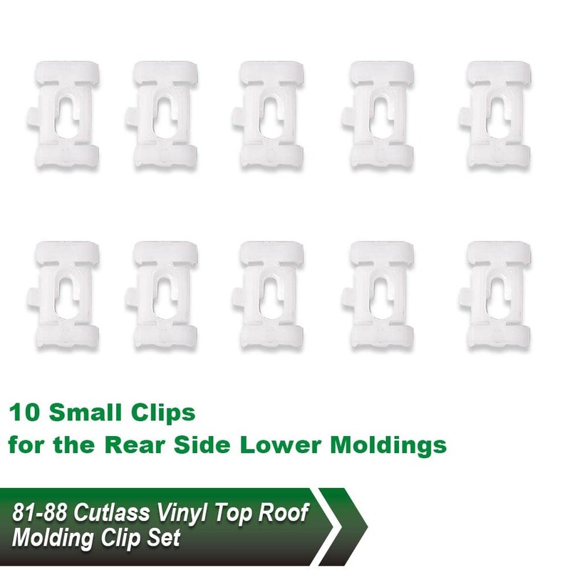 VRracing 28PCS Vinyl Top Roof Molding Trim Retaining Mounting Clip