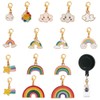 DELORIGIN 15 Style Rainbow Badge Roll Charm for Student Nurse