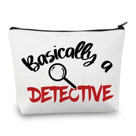 BDPWSS Basically A Detective Makeup Bag True Crime Gift True Crime Junkie Gift True Crime Lovers Gift True Crime Podcast Gift (basically detective)