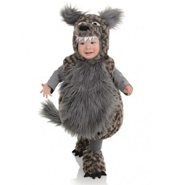 UNDERWRAPS Belly Babies Plush Grey Wolf Costume Toddler 12-18 Months