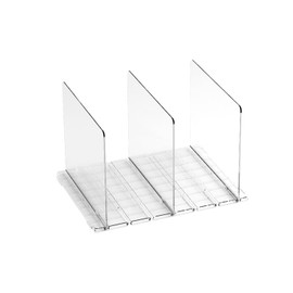 Transparent Adjustable Clear Handbag Storage Shelf PVC Clutch Dividers Bag Purse Organizer for Closet Keep Purses Upright (3Pcs)
