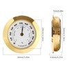 Violin Hygrometer, Portable Alloy Round Hygrometer Indoor Violin Guitar Case