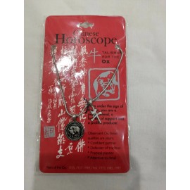 Unbranded CHINESE ZODIAC OX PENDANT NECKLACE  Silver Plate NEW Astrology Horoscope