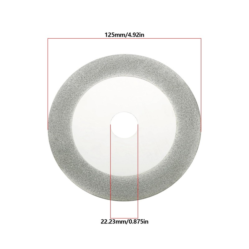 YINETTECH 1pc 125mm Tungsten Carbide Grinding Disc Tungsten Electrode Sharpener