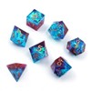 DollaTek Upscale Resin Transparent DND Dice Set Polyhedral Dice RPG