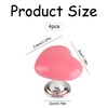 Luckious 4 PCS Heart Shaped Toilet Flush Button Versatile Press