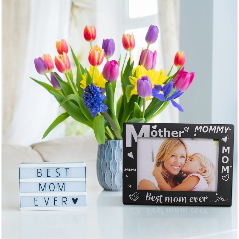 LEADEX Gift For Mom Mother's Day Photo Frame Best Mom