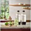 SodaStream 1L Classic DWS Carbonating Bottle Black (twinpack), Pack of