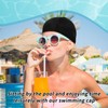 Fanshiontide 2 Pieces Unisex Swimming Cap for Men and Women,