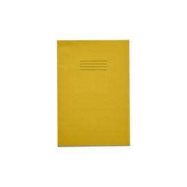 Rhino Stationery Exercise Book | A4 | 80 Page | 8mm Lined With Margin | Yellow | Learning Resources | School Books | Pack of 1