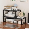 Asiingkel Metal Stackable Expandable Storage Shelf - Multi-Functional Home Storage