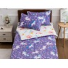 NTBED Unicorn Printed Zipper Bedding Sets Twin Lightweight Microfiber Floral
