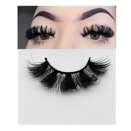 Miss Kiss 5D Mink Eyelashes Russian Curl Lash Volume Style False Eyelash Soft Fluffy Lashes Hair Natural Look Cat Eye 1 Pair (8809F)