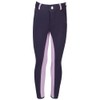 PFIFF Elisa - Pantaloni da Equitazione per Bambini, Blu (Blu/Lilla),