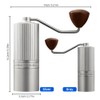 Manual Coffee Grinder - Stepless Adjustable Settings Portable Hand Coffee