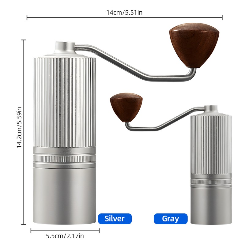 Manual Coffee Grinder - Stepless Adjustable Settings Portable Hand Coffee