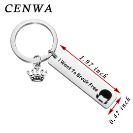 CENWA I Want to Break Free Keychain Gift for Fans (break free Keychain)