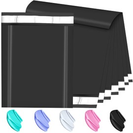 JollyTrip Large Poly Mailers 19x24 Inch 100 Pack, Shipping Bags for Clothing with Self-Sealing Tear-Resistant, Waterproof Poly Bags, Mailing Envelopes for Small Business (Black)