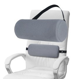Prizmxed Back Cushion Office Chair. Lumbar Cushion with Memory Foam and Cushion Cover, Back Cushion Chair is Suitable for Office Chairs, Car Seats to Improve Waist Posture