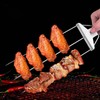 Skewer 3 Prong Stainless Steel Reusable Skewers Easy Food Removal