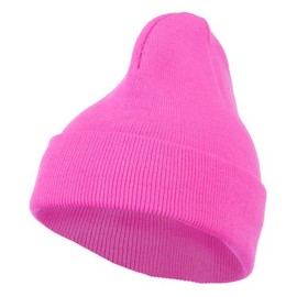 MG Neon Acrylic Long Beanie - Pink OSFM