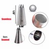 2 pcs 1M Nozzle Open Star Piping Tip, Large Seamless