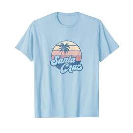 Santa Cruz California CA T Shirt Vintage 70s Surfer Tee T-Shirt