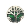 Click-it Button 18 mm Tree Design Green