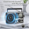Greadio Portable Shortwave Radio with Best Reception,AM FM Transistor,LCD Display,Time