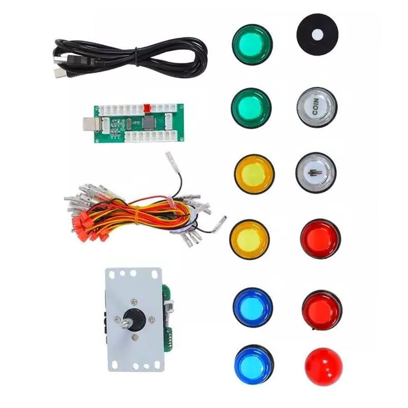 DIY Arcade Joystick Kit Circuit Board Joystick 5P USB PC