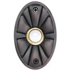 Waterwood Solid Brass Oval Flower Doorbell in Oil Rubbed Bronze