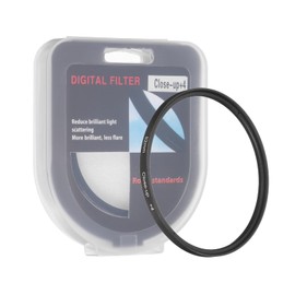 PATIKIL 82mm Close-up Filter Macro Lens Filter +4 Diopter Magnification Close-up Lenses with Cap Camera, Black