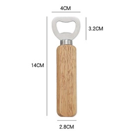 2 Pcs Wooden Handle Bottle Openers, 5.5 Inch Alloy Bottle Opener are Wldely Used for Party, Daily Life, Travel and Good Gifts for Festivals (2)