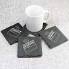 4 x 'Directors Clapper Board' 10cm Square Slate Coasters (CR00171393)