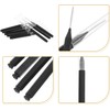 100 Piezas Microcepillo para Cejas Negro, Pp Pa612 y Acero