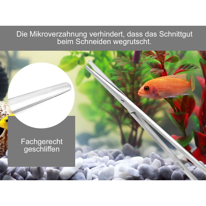 Professional Aquarium / Terrarium / Plant Shears Straight Design Stainless